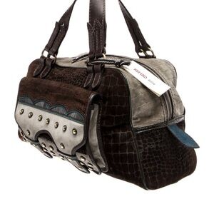 Kenzo Brown and Gray Travel Bag